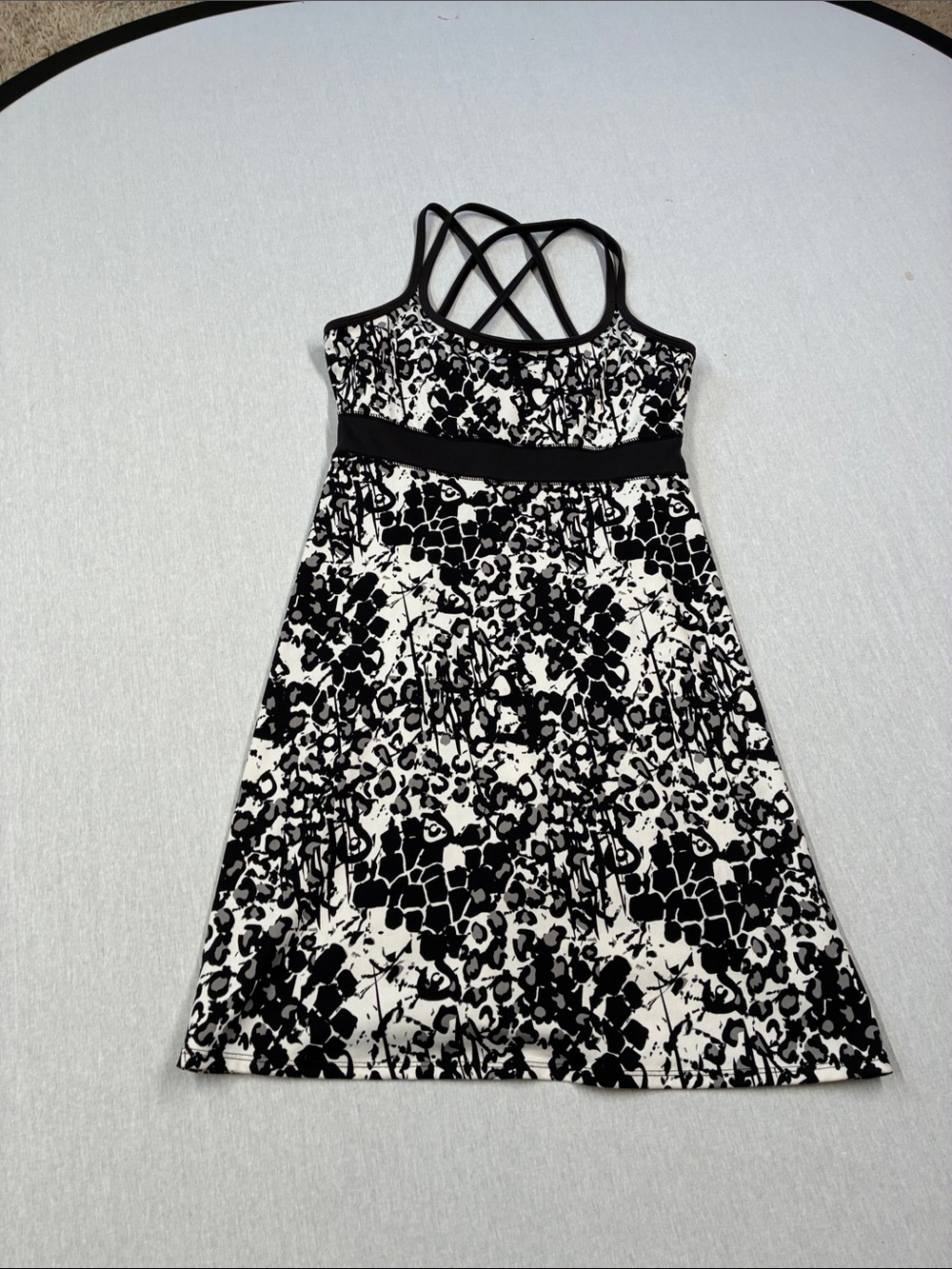 Soybu blk/white sun dress